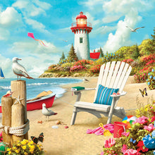 Load image into Gallery viewer, Lighthouses 2027 (Item #3017) - ** SHIPPING IN SEPTEMBER **12x24 Refill Sheet Calendar - BONUS POCKET PLANNER & BOOKMARK WHILE QUANTITIES LAST
