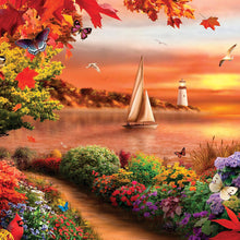 Load image into Gallery viewer, Lighthouses 2027 (Item #3017) - ** SHIPPING IN SEPTEMBER **12x24 Refill Sheet Calendar - BONUS POCKET PLANNER & BOOKMARK WHILE QUANTITIES LAST