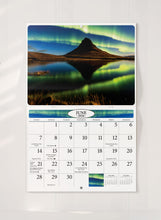 Load image into Gallery viewer, Aurora Borealis Folding Calendar 2026 (Item # 289963)