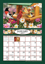 Load image into Gallery viewer, Feathered Friends 2027 (Item #2754) - ** SHIPPING IN SEPTEMBER **7x10 Refill Sheet Calendar - BONUS POCKET PLANNER & BOOKMARK WHILE QUANTITIES LAST