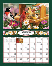 Load image into Gallery viewer, Feathered Friends 2027 (Item #2776) - ** SHIPPING IN SEPTEMBER ** 8x10 Refill Sheet Calendar - BONUS POCKET PLANNER & BOOKMARK WHILE QUANTITIES LAST