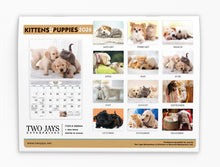 Load image into Gallery viewer, Kittens & Puppies Folding Calendar 2026 (Item # 289600)