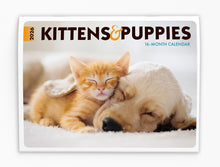 Load image into Gallery viewer, Kittens & Puppies Folding Calendar 2026 (Item # 289600)