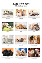 Load image into Gallery viewer, Kittens & Puppies Folding Calendar 2026 (Item # 289600)