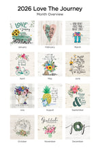 Load image into Gallery viewer, Love the Journey 2026 (Item#77632) - 12x24 Refill Sheet Calendar - BONUS POCKET PLANNER & BOOKMARK WHILE QUANTITIES LAST