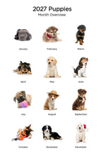 Load image into Gallery viewer, Puppies 2027 (Item #26606) - ** SHIPPING IN SEPTEMBER **12x24 Refill Sheet Calendar - BONUS POCKET PLANNER & BOOKMARK WHILE QUANTITIES LAST