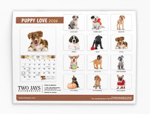 Load image into Gallery viewer, Puppy Love Folding Calendar 2026 (Item # 289623)