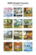 Load image into Gallery viewer, Simple Country 2026 (Item #54462) - 7x10 Refill Sheet Calendar - BONUS POCKET PLANNER & BOOKMARK WHILE QUANTITIES LAST
