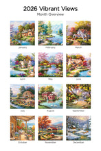 Load image into Gallery viewer, Vibrant Views (Item #7982) - 2026 - 12x24 Refill Sheet Calendar - BONUS POCKET PLANNER & BOOKMARK WHILE QUANTITIES LAST