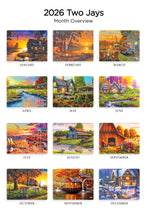 Load image into Gallery viewer, Vintage Views Folding Calendar 2026 (Item # 289699)