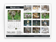 Load image into Gallery viewer, Wolves Folding Calendar 2026 (Item # 289543)
