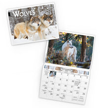 Load image into Gallery viewer, Wolves Folding Calendar 2026 (Item # 289543)