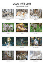 Load image into Gallery viewer, Wolves Folding Calendar 2026 (Item # 289543)