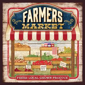 Farmers Market 2025 (Item #21332) - 12x24 Refill Sheet Calendar - BONUS POCKET PLANNER & BOOKMARK WHILE QUANTITIES LAST