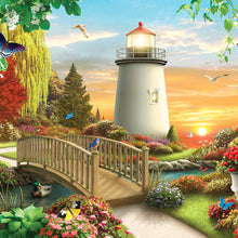 Load image into Gallery viewer, Lighthouses 2027 (Item #3017) - ** SHIPPING IN SEPTEMBER **12x24 Refill Sheet Calendar - BONUS POCKET PLANNER &amp; BOOKMARK WHILE QUANTITIES LAST
