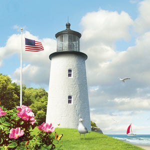 Lighthouses 2025 (Item #3017) - 12x24 Refill Sheet Calendar - BONUS POCKET PLANNER & BOOKMARK WHILE QUANTITIES LAST