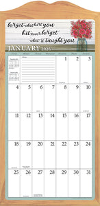 LARGE GRID - Life Is Brighter 2026 (Item #LG02) - 12x24 Refill Sheet Calendar - BONUS POCKET PLANNER & BOOKMARK WHILE QUANTITIES LAST