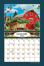 Load image into Gallery viewer, A Country Walk 2024 (Item #2692) - 4x6 Refill Sheet Calendar - BONUS POCKET PLANNER &amp; BOOKMARK WHILE QUANTITIES LAST
