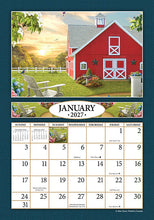Load image into Gallery viewer, A Country Walk 2027 (Item #2654) - ** SHIPPING IN SEPTEMBER **7x10 Refill Sheet Calendar - BONUS POCKET PLANNER &amp; BOOKMARK WHILE QUANTITIES LAST
