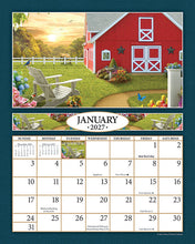 Load image into Gallery viewer, A Country Walk 2027 (Item #2616) - ** SHIPPING IN SEPTEMBER **8x10 Refill Sheet Calendar - BONUS POCKET PLANNER &amp; BOOKMARK WHILE QUANTITIES LAST
