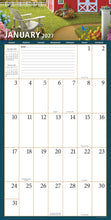 Load image into Gallery viewer, LARGE GRID - A Country Walk 2027 (Item #LG01)  ** SHIPPING IN SEPTEMBER **- 12x24 Refill Sheet Calendar - BONUS POCKET PLANNER &amp; BOOKMARK WHILE QUANTITIES LAST
