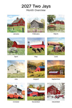 Load image into Gallery viewer, Beckoning Barns 2027 (Item #33012) - ** SHIPPING IN SEPTEMBER **12x24 Refill Sheet Calendar - BONUS POCKET PLANNER &amp; BOOKMARK WHILE QUANTITIES LAST
