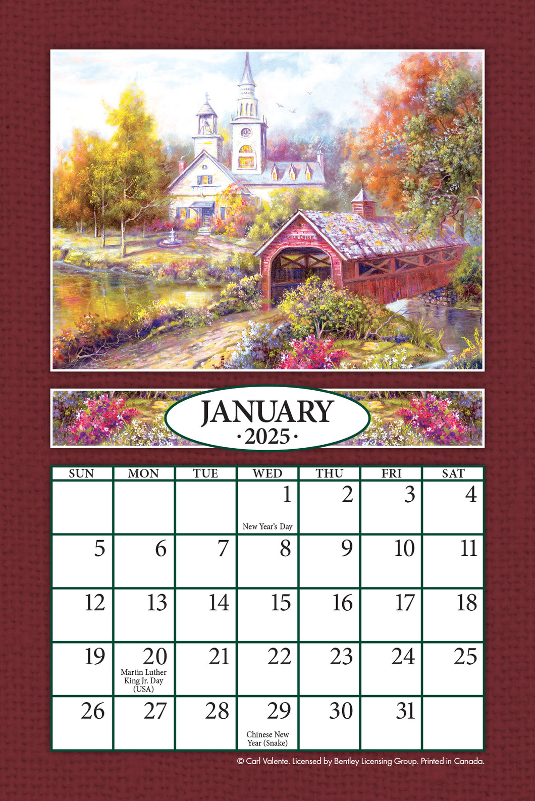 Bygone Days 2025 (Item #0360) - 4x6 Refill Sheet Calendar - BONUS POCKET PLANNER & BOOKMARK WHILE QUANTITIES LAST