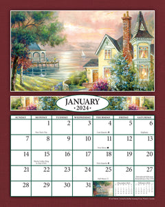 Bygone Days 2024 (Item #2869) - 8x10 Refill Sheet Calendar - BONUS POCKET PLANNER & BOOKMARK WHILE QUANTITIES LAST
