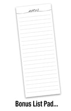 Load image into Gallery viewer, Bygone Days 2026 (Item #40968) - 7x14 Refill Sheet Calendar - INCLUDES LIST PAD &amp; BONUS BOOKMARK - WHILE QUANTITIES LAST
