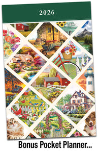 Life Is Brighter 2026 (Item #39746) - 12x24 Refill Sheet Calendar - BONUS POCKET PLANNER & BOOKMARK WHILE QUANTITIES LAST