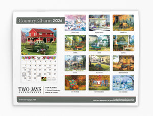 Country Charm Folding Calendar 2026 (Item # 289833)