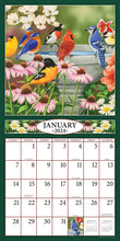 Load image into Gallery viewer, Feathered Friends 2024 (Item #9372) - 12x24 Refill Sheet Calendar - BONUS POCKET PLANNER &amp; BOOKMARK WHILE QUANTITIES LAST
