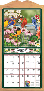 Feathered Friends 2024 (Item #9372) - 12x24 Refill Sheet Calendar - BONUS POCKET PLANNER & BOOKMARK WHILE QUANTITIES LAST