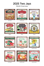 Load image into Gallery viewer, Farmers Market 2025 (Item #41913) - 7x14 Refill Sheet Calendar - INCLUDES LIST PAD &amp; BONUS BOOKMARK - WHILE QUANTITIES LAST
