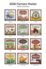 Load image into Gallery viewer, Farmers Market 2026 (Item #41913) - 7x14 Refill Sheet Calendar - INCLUDES LIST PAD &amp; BONUS BOOKMARK - WHILE QUANTITIES LAST
