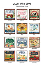 Load image into Gallery viewer, Farmers Market 2027 (Item #41913) -** SHIPPING IN SEPTEMBER ** 7x14 Refill Sheet Calendar - INCLUDES LIST PAD &amp; BONUS BOOKMARK - WHILE QUANTITIES LAST
