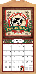 Farmers Market 2024 (Item #21332) - 12x24 Refill Sheet Calendar - BONUS POCKET PLANNER & BOOKMARK WHILE QUANTITIES LAST