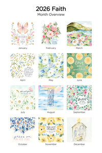 Faith and Devotion 2026 (Item #77662) - 12x24 Refill Sheet Calendar - BONUS POCKET PLANNER & BOOKMARK WHILE QUANTITIES LAST