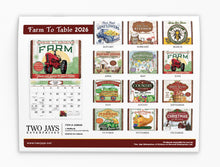 Load image into Gallery viewer, Farm to Table Folding Calendar 2026 (Item # 289866)
