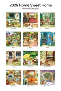Home Sweet Home 2026 (Item #9289) - 12x24 Refill Sheet Calendar - BONUS POCKET PLANNER & BOOKMARK WHILE QUANTITIES