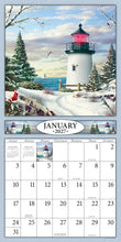 Load image into Gallery viewer, Lighthouses 2027 (Item #3017) - ** SHIPPING IN SEPTEMBER **12x24 Refill Sheet Calendar - BONUS POCKET PLANNER &amp; BOOKMARK WHILE QUANTITIES LAST
