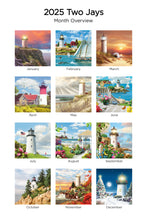 Load image into Gallery viewer, Lighthouses 2025 (Item #3017) - 12x24 Refill Sheet Calendar - BONUS POCKET PLANNER &amp; BOOKMARK WHILE QUANTITIES LAST
