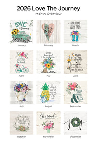 Love the Journey 2026 (Item#77632)  - 12x24 Refill Sheet Calendar - BONUS POCKET PLANNER & BOOKMARK WHILE QUANTITIES LAST