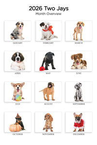 Puppy Love Folding Calendar 2026 (Item # 289623)