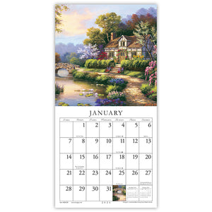 Vibrant Views (Item #42458) - 2024 - 7x14 Refill Sheet Calendar - INCLUDES LIST PAD & BONUS BOOKMARK - WHILE QUANTITIES LAST