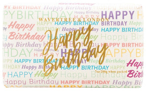 Wavertree Soap - Happy Birthday Font
