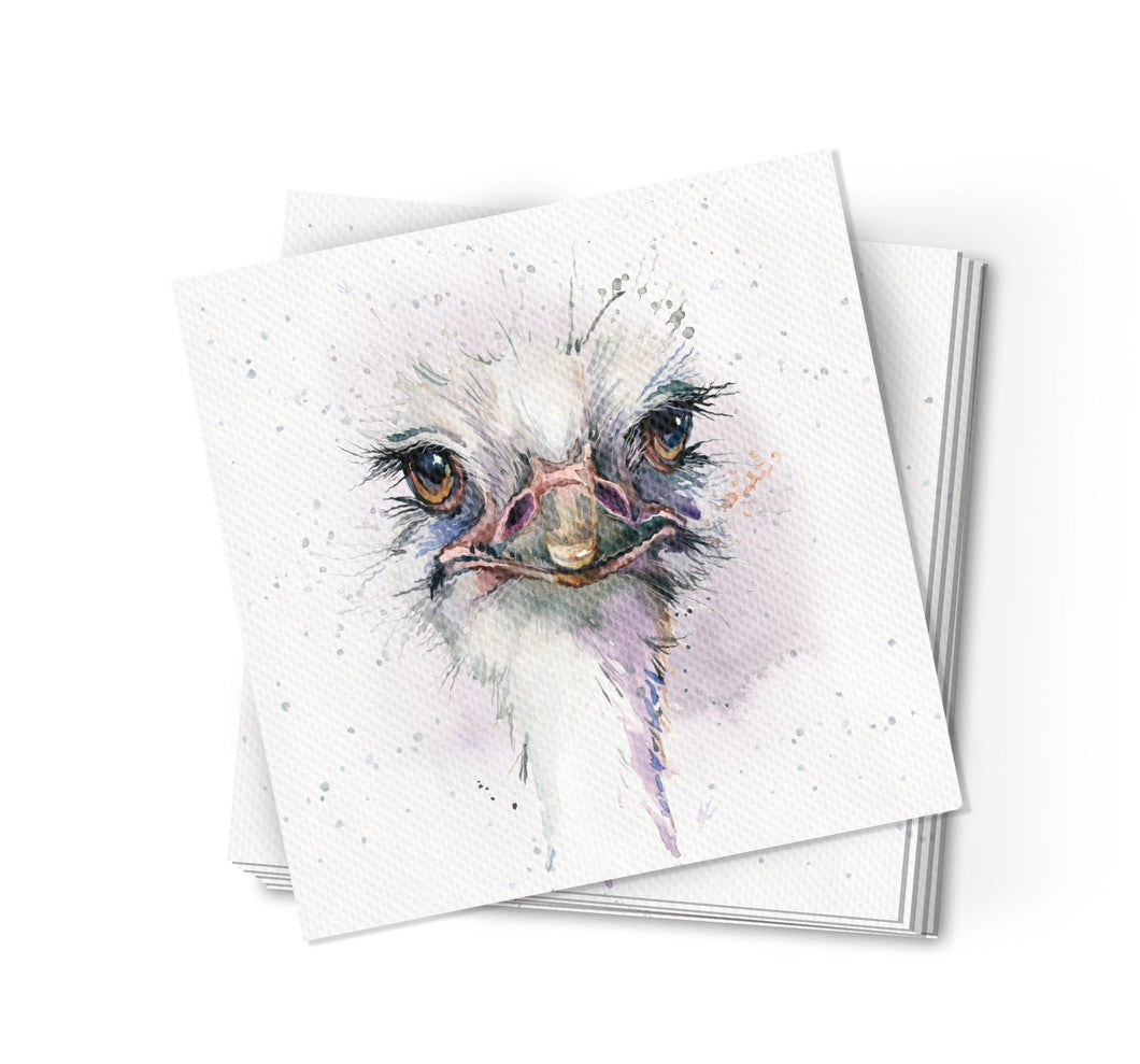 Hopper Studios Napkins - Octavia the Ostrich