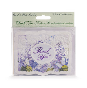 Lilacs & Butterflies Thank You Card Set