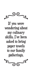 Scrunchy Face Towel - Culinary Skills!